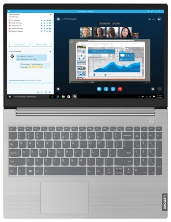 Ноутбук Lenovo ThinkBook 15-IIL 15.6' UHD IPS/Core i5-1035G1/8GB/1TB/Intel UHD Graphics/DOS/NoODD/серый (20SM003KRU) фото 10