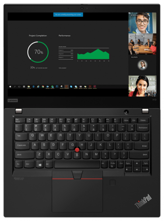 Ноутбук Lenovo ThinkPad X13 Gen 1 (20T2003RRT), black фото 4
