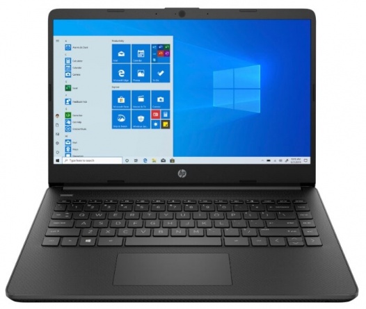 Ноутбук HP 14s-fq0026ur (22M93EA), черный фото 1